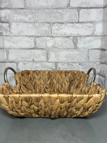 Shallow Woven Seagrass Basket