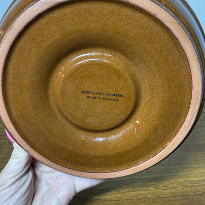 Vintage Williams Sonoma Ceramic Sunflower Dip Olive Bowl