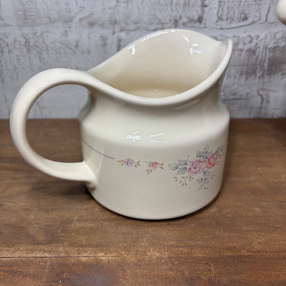 Vintage Pfaltzgraff Trousseau Water Can/ Creamer Pitcher Set