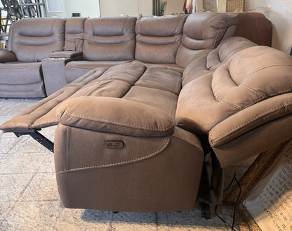 6pc Power Reclining Sectional Couch