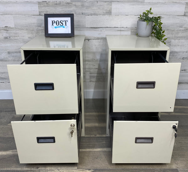 Set Of 2 Locking File Cabinets