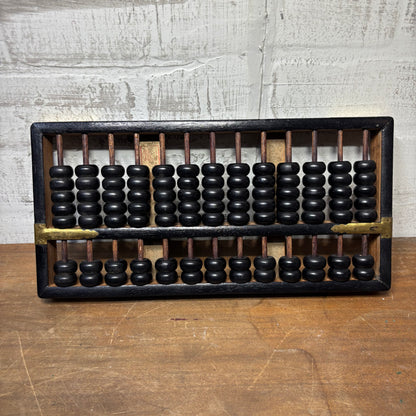 Vintage Chinese Wooden Abacus Counting Tool