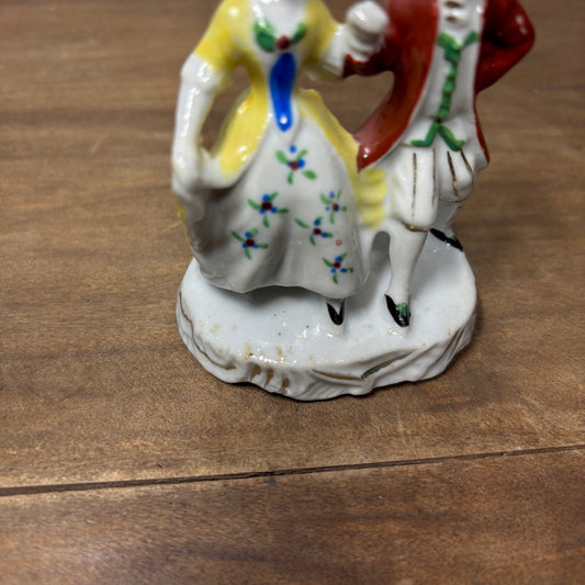 Vintage Man And Women Dancing Porcelain Figurine