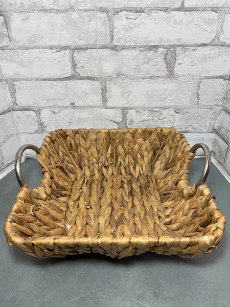 Shallow Woven Seagrass Basket