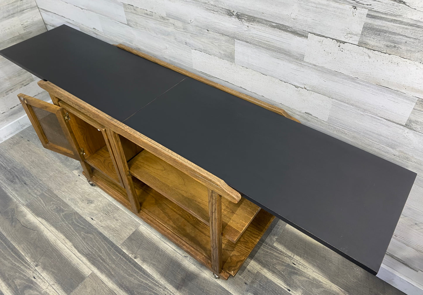 Vintage Brandt Ranch Oak Bar Cart Server