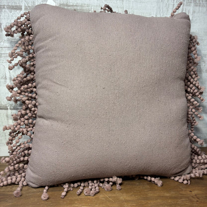 Lavender Purple Shag Style Throw Pillow