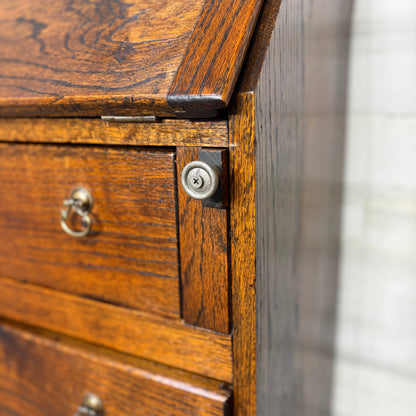 Antique Oak Secretary Desk