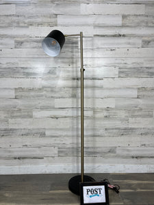 Modern Black & Gold Standing Industrial Adjustable Floor Lamp