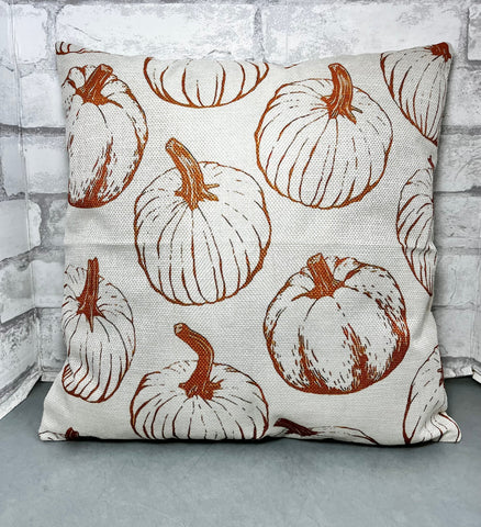 Fall Pumpkin Down Throw Pillow