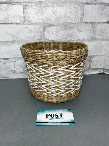 Wicker And Rope Basket