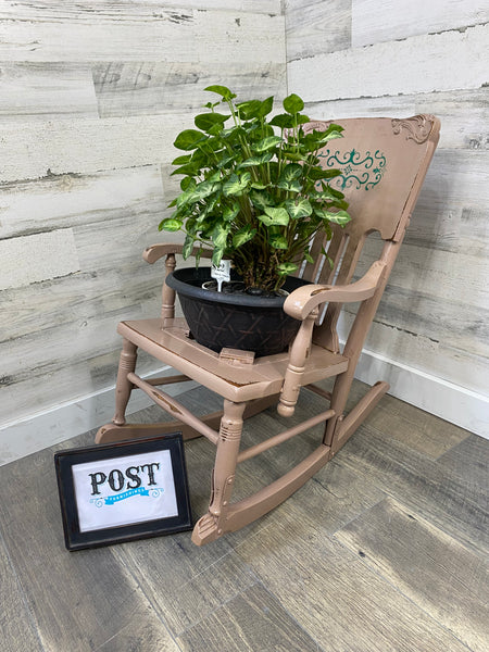 Rocking Chair Plant Stand
