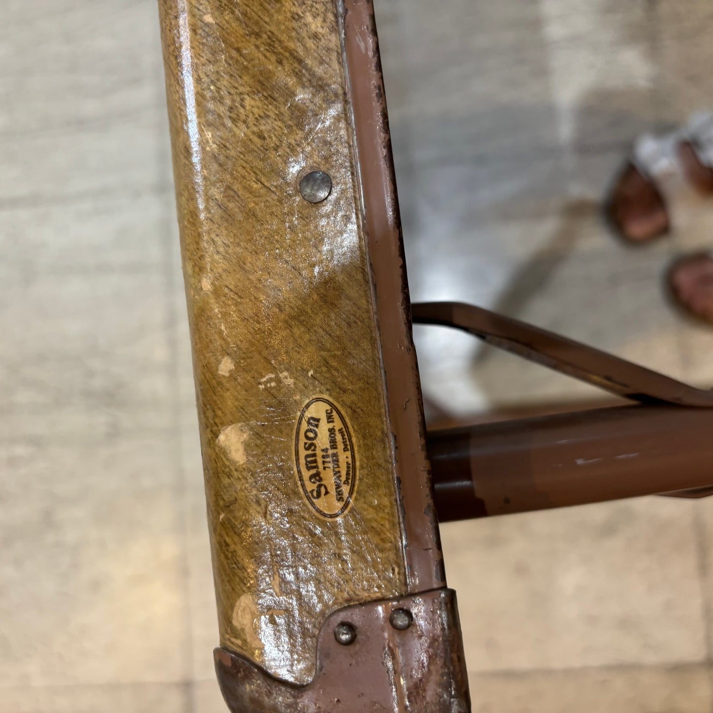 Vintage Samson Folding Card Table