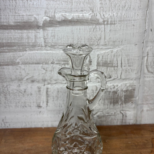 Vintage Glass Oil Decanter