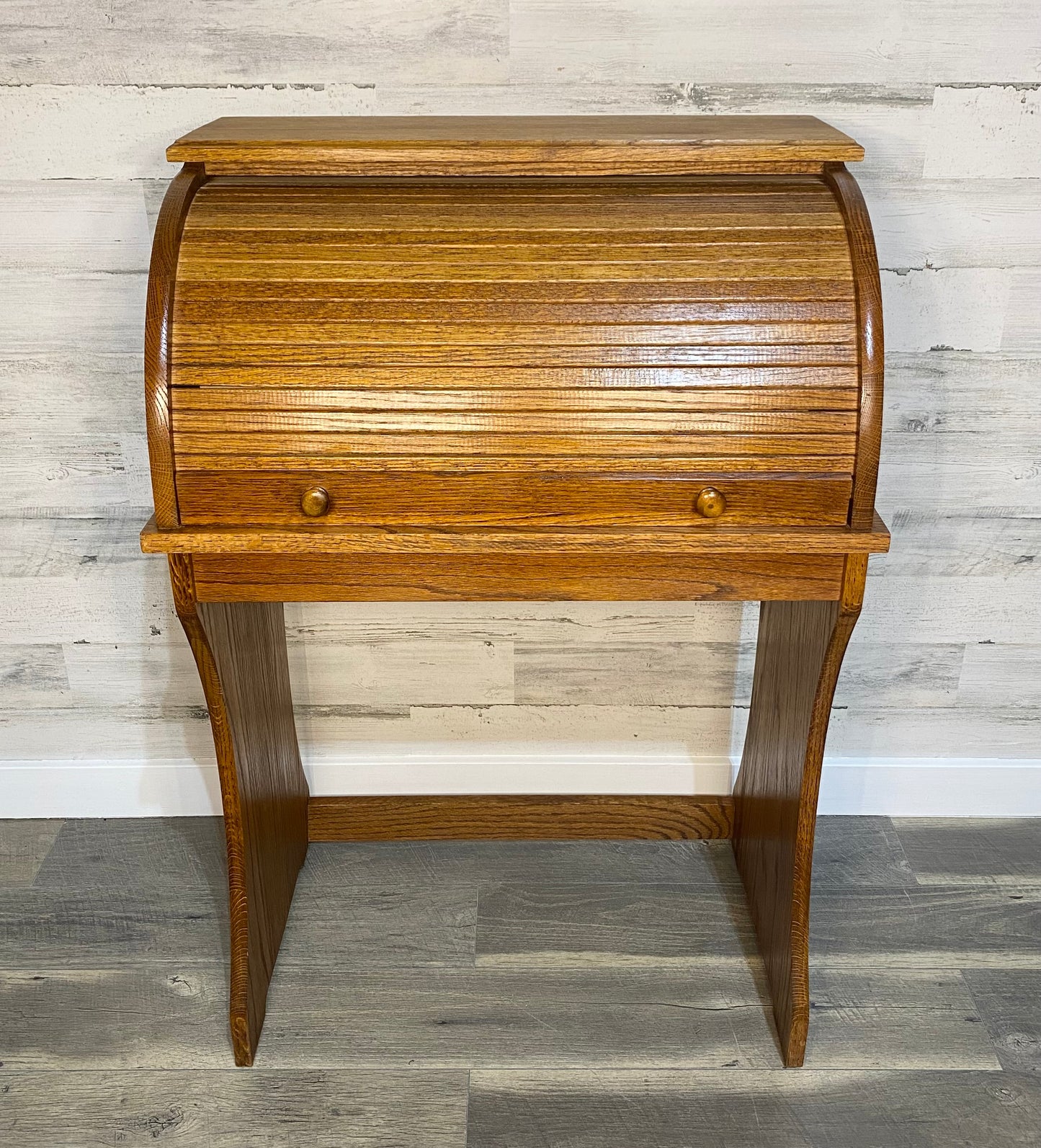 Small Oak Rolltop Desk