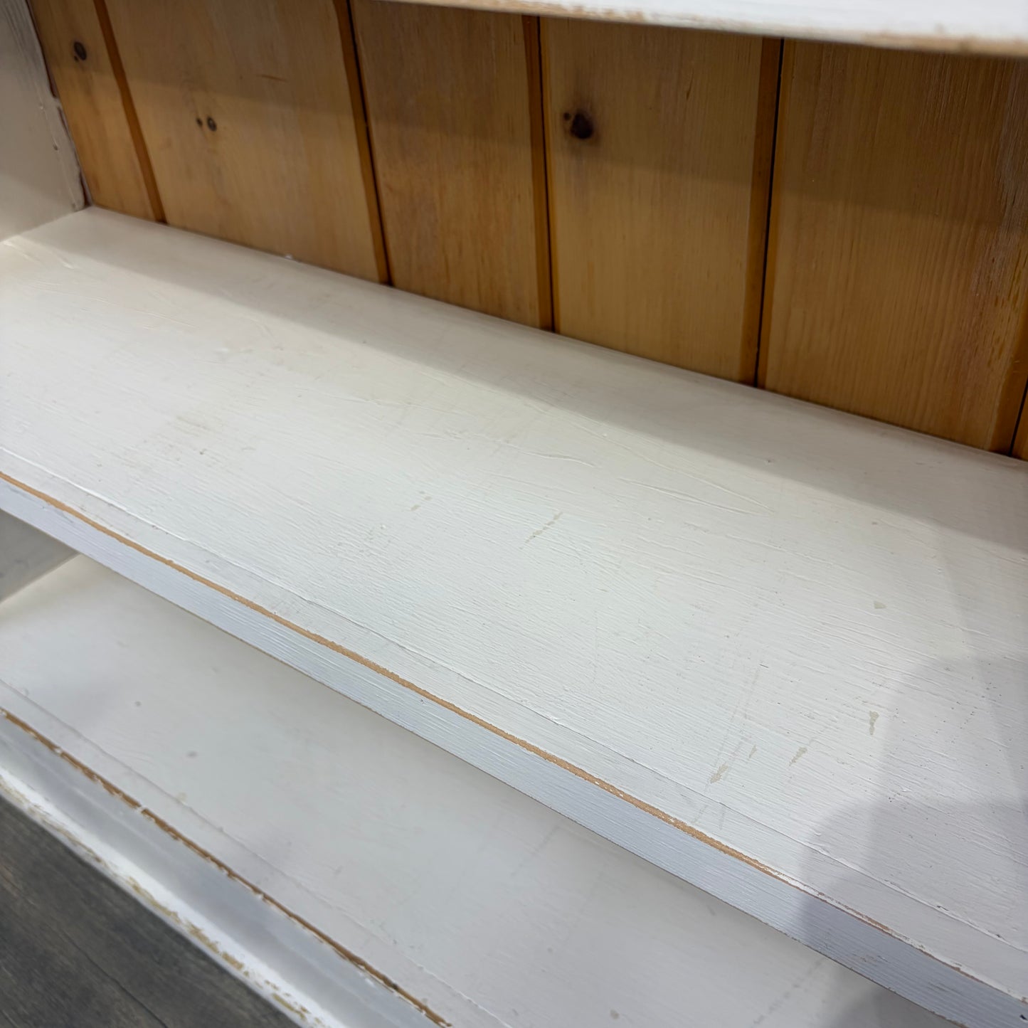 Rustic White Bookshelf