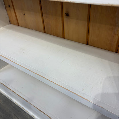 Rustic White Bookshelf