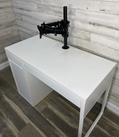 IKEA MICKE Desk with Dual Monitor Stand