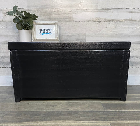 Black Vintage Storage Chest