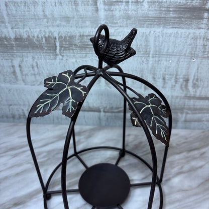 French Country Bird Cage Candle Holder