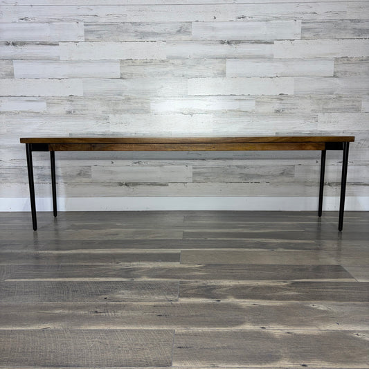 Mid Century Style Mango Wood Bench