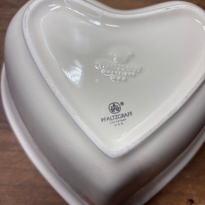 Vintage Pfaltzgraff Tea Rose Heart-Shaped Bowl