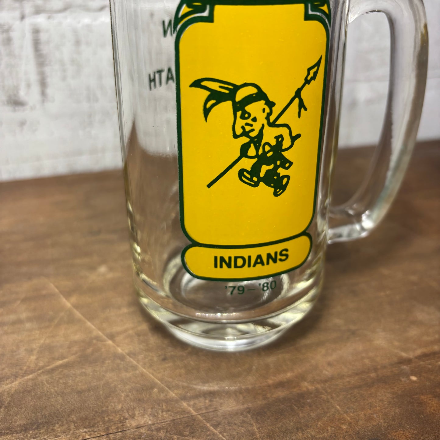 Vintage Cleveland Indians ‘79-‘80 Glass Beer Mug/ Stein