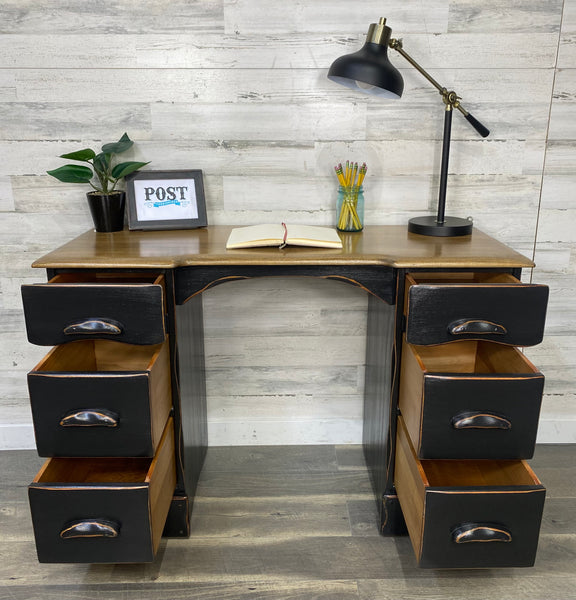 Vintage Black Desk