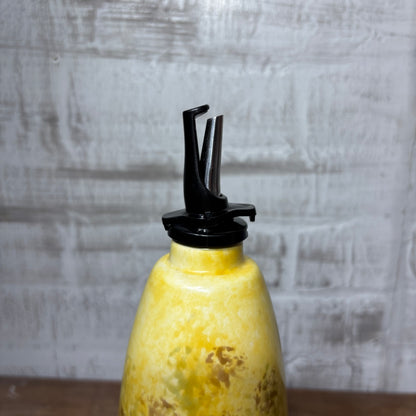 Hand-Painted Sunflower Ceramic Olive Oil Dispenser Bottle