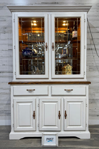 White Farmhouse China Hutch