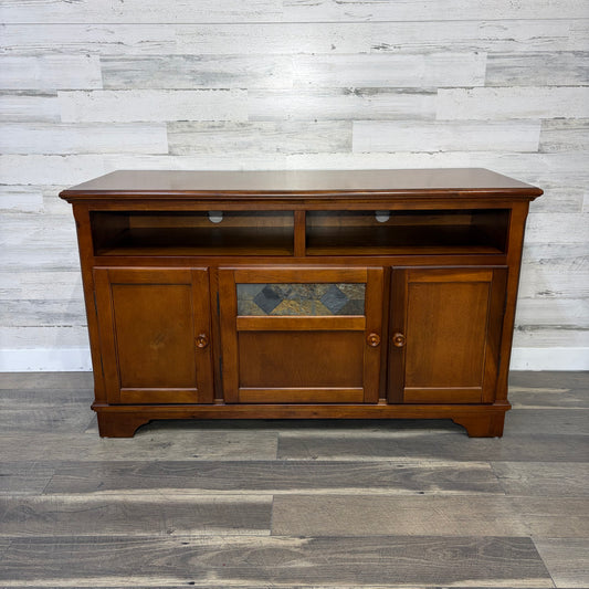 Wood & Stone Tv Stand