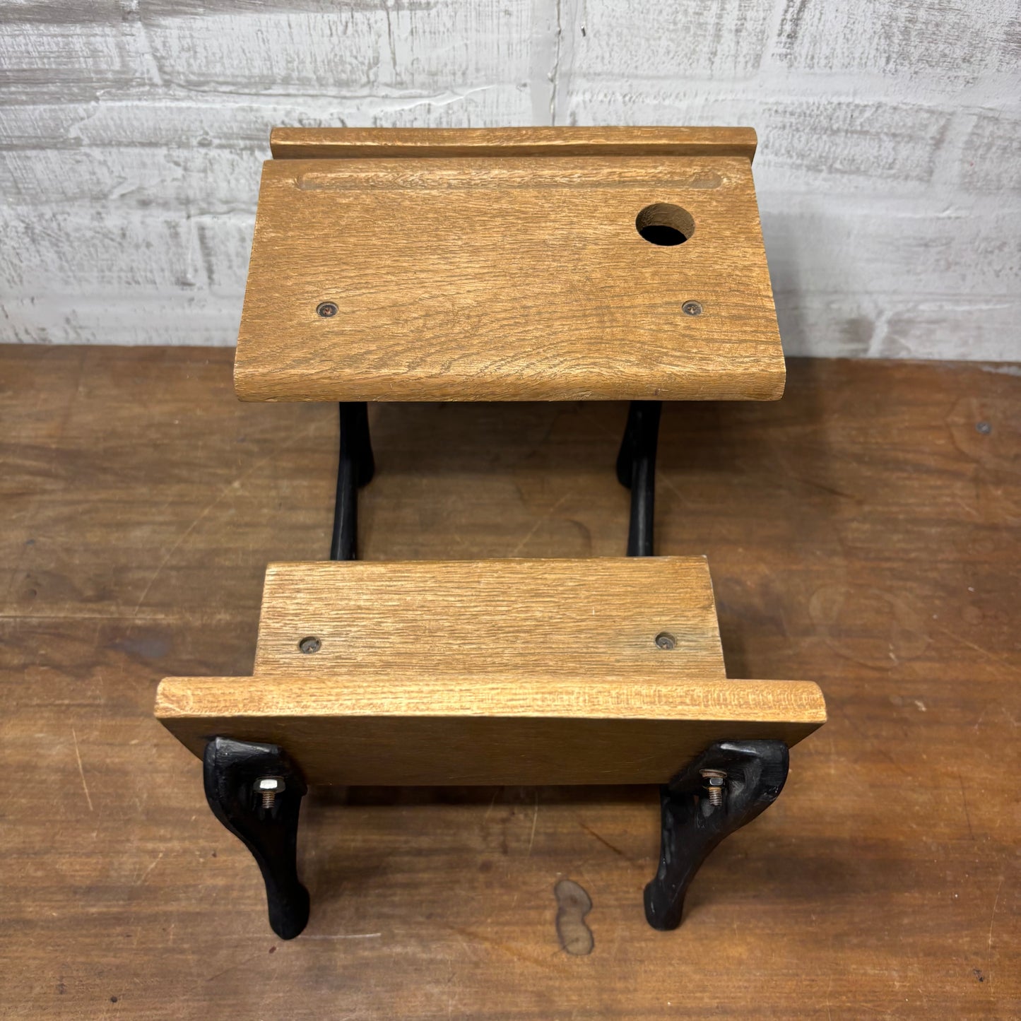 Wrought Iron And Wood Doll Desk