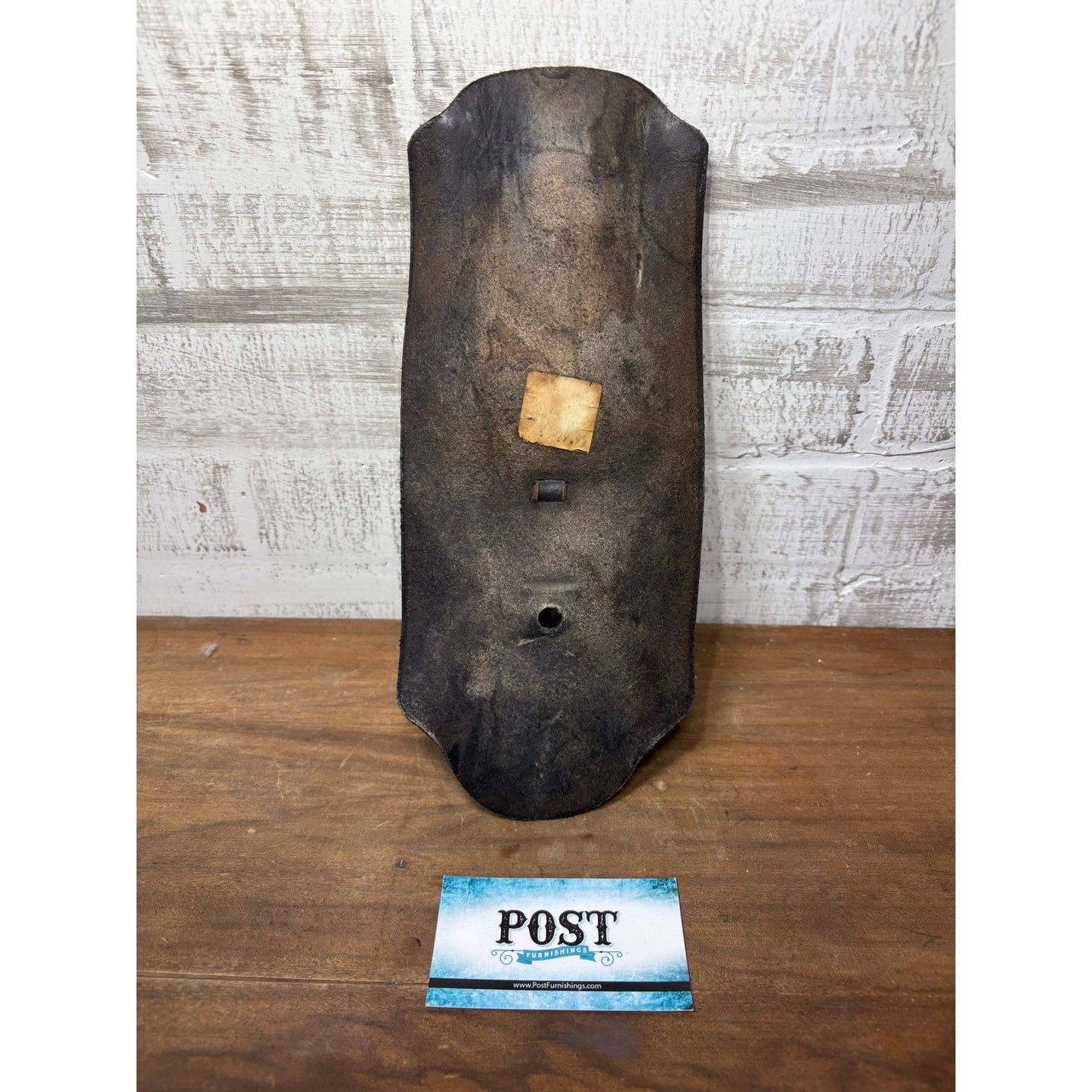 Motorcycle Fender Bib Handmade Leather w/ Eagle