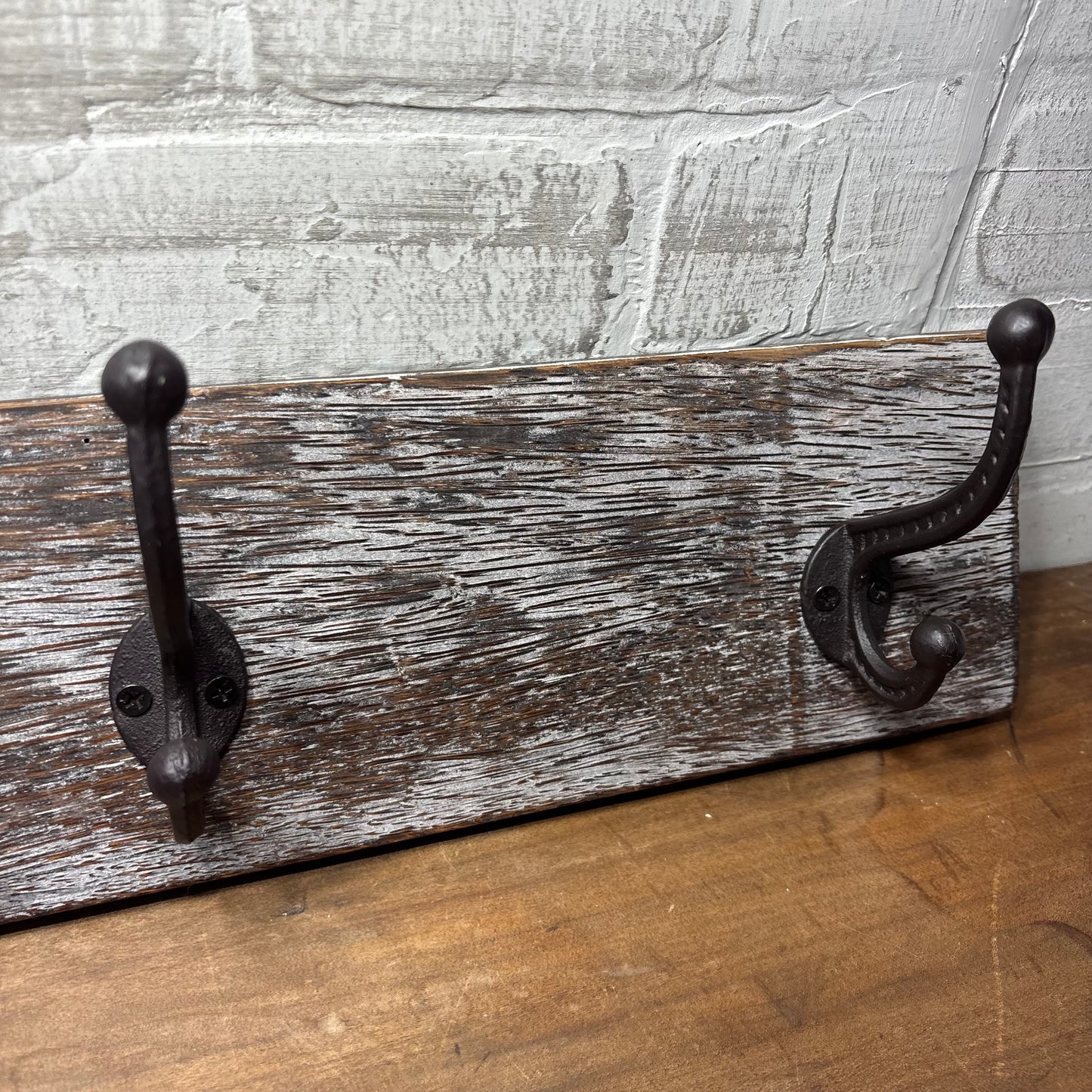 Rustic Three Hook Coat Rack