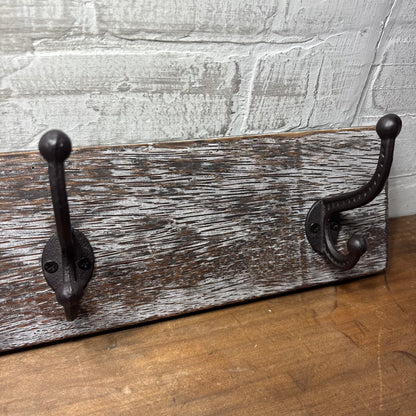 Rustic Three Hook Coat Rack