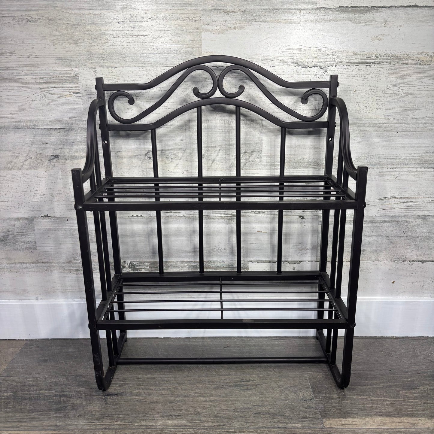 2-Tier Metal Wall Mount Shelf