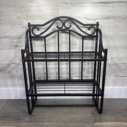 2-Tier Metal Wall Mount Shelf