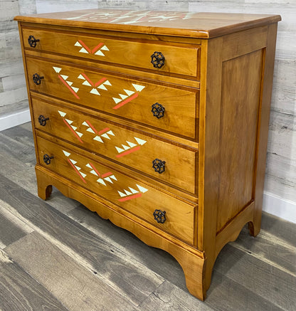 Tribal Theme Wood Dresser
