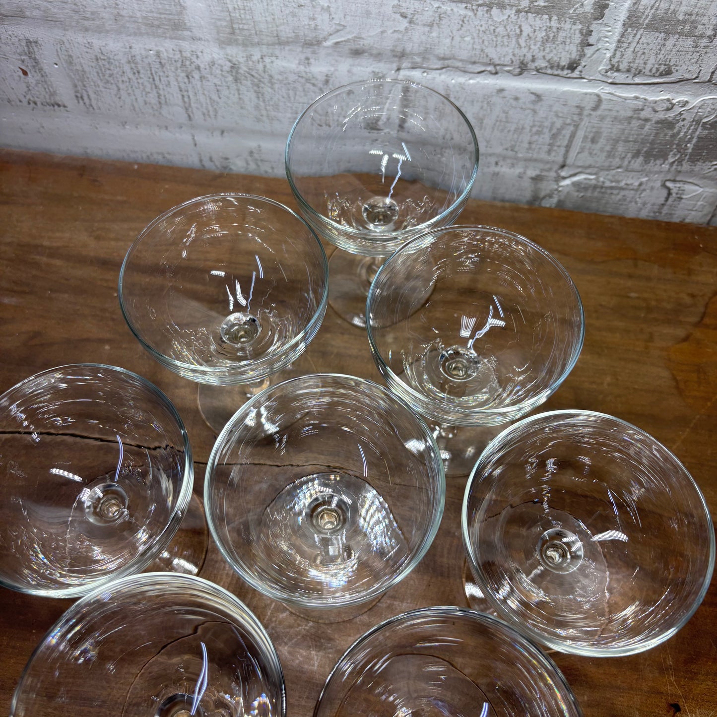 Vintage Champagne Glasses Set Of 8
