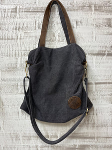 Charcoal Crossbody Satchel