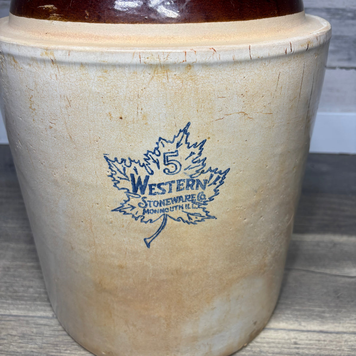 Vintage Western Stoneware Company Crock Two-Tone Jug