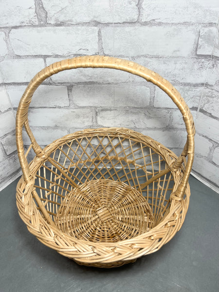 Large Vintage Wicker Basket