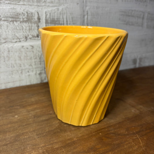 Yellow/ Orange Swirl Pot