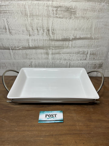 Crate & Barrel Baking Dish W/ Rack