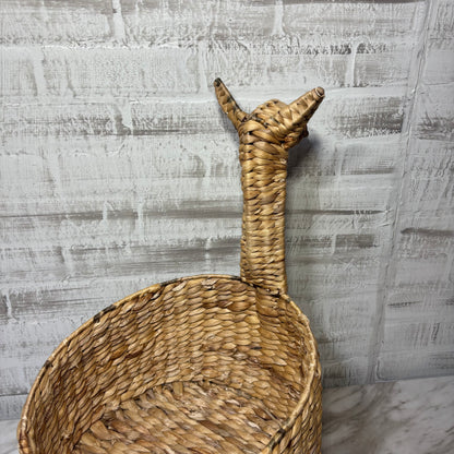 Woven Seagrass Llama Shaped Storage Basket