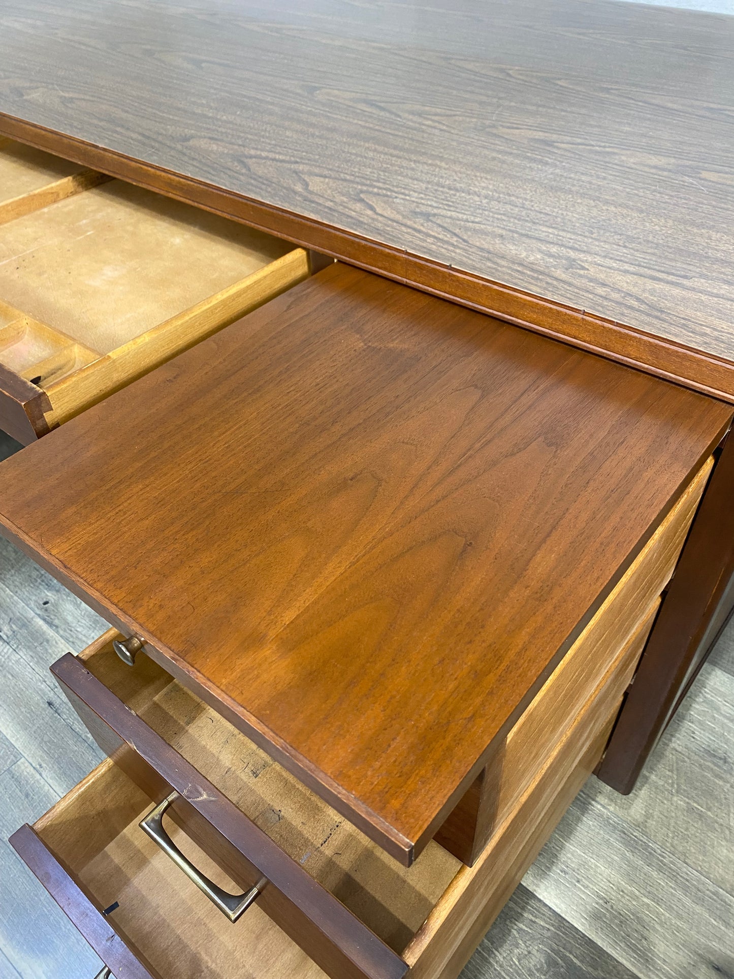 Mid Century Leopold Executive Desk