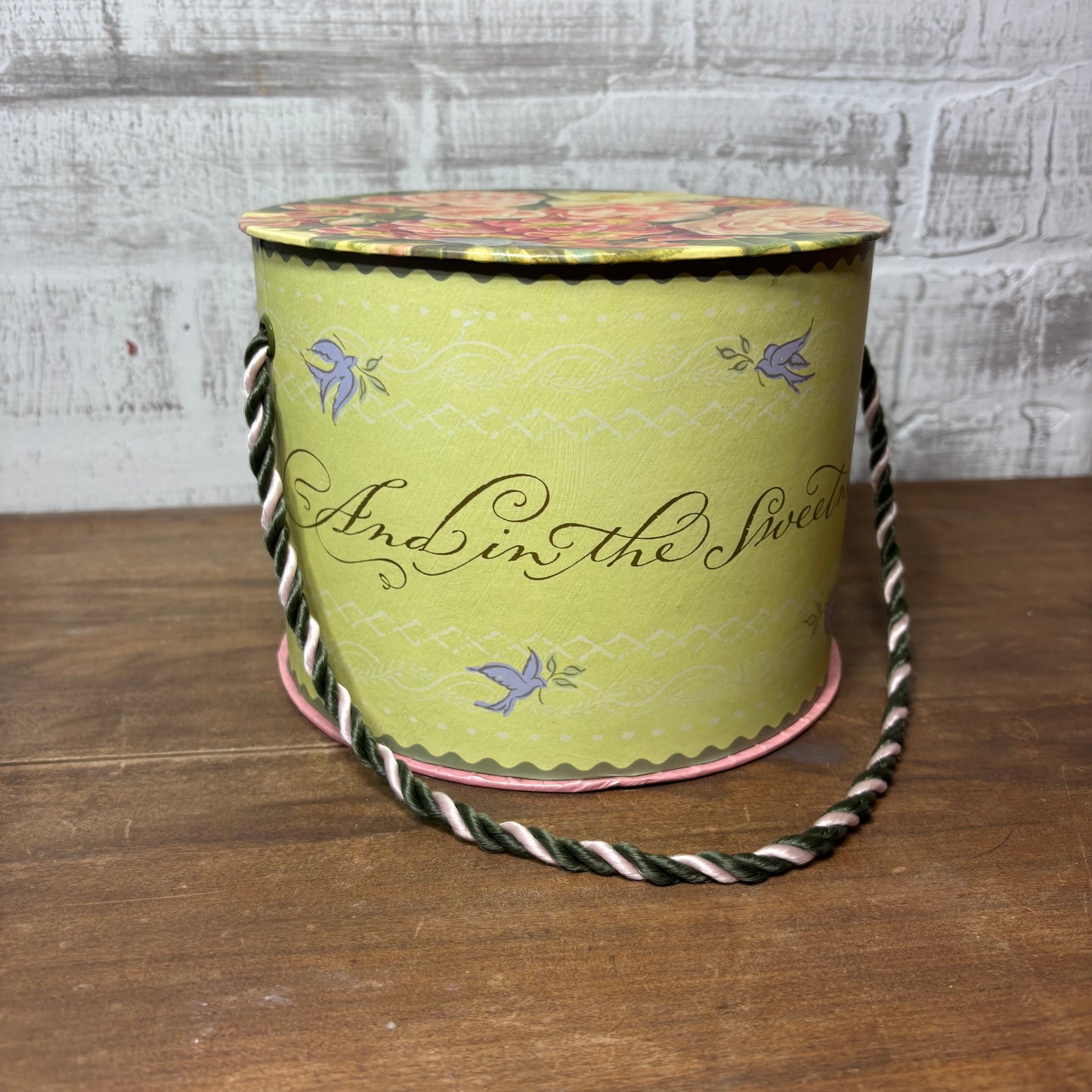 Brenda Walton Floral Decorative Circular Keepsake Box