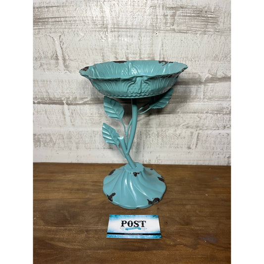 Aqua Blue Pedestal Plant Holder