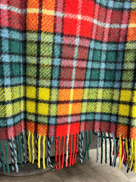 Vintage O’Beirne Fitzgibbon Irish 100% Wool Blanket