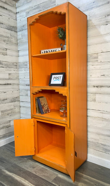 Rustic Orange Bookshelf