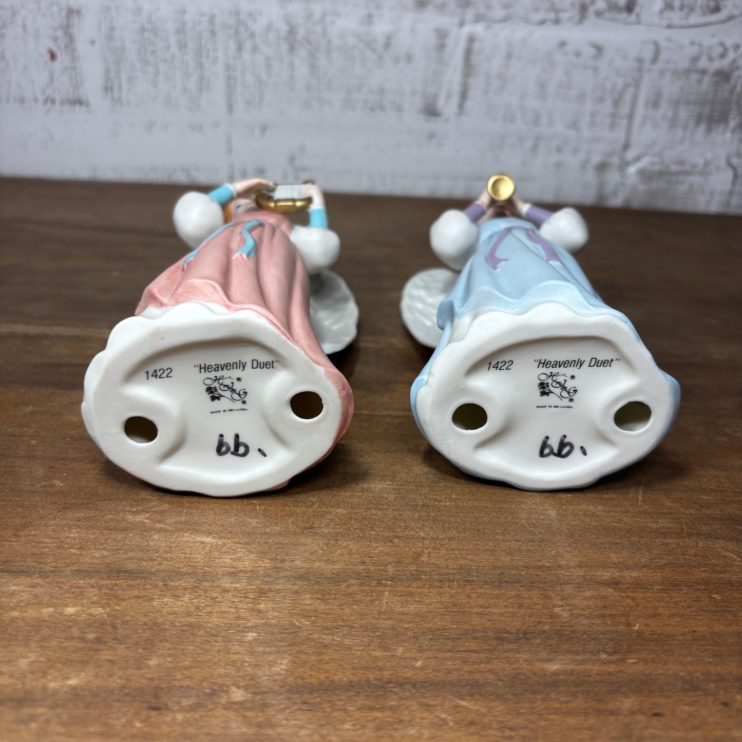 Vintage Homco Porcelain “Heavenly Duet” Angels